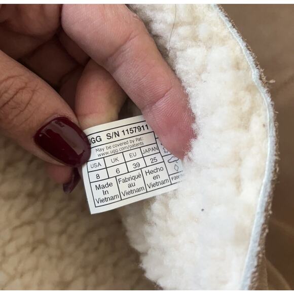 NEW UGG Heights Platform Xtra Tall Boots 8 Chestnut Suede Shearling Chunky Heel - Picture 8 of 12